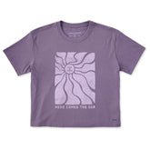 Women's Here Comes the Sun Flow Short Sleeve Crusher Boxy Tee