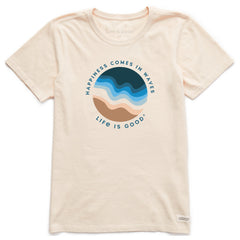 Women's Happiness Sandwaver Short Sleeve Crusher Tee