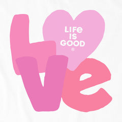 Kids Love Letters Short Sleeve Crusher Tee