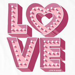 Kids Love Up in Lights Short Sleeve Crusher Tee