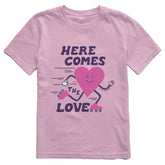 Kids Here Comes the Love Short Sleeve Crusher Tee