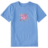 Kids Happy Heart Short Sleeve Crusher Tee