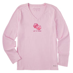 Women's Let it Ride Dice Long Sleeve Crusher Vee