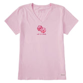 Women's Let it Ride Dice Short Sleeve Crusher Vee