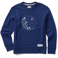 Women's Flower Moonrise Simply True Fleece Crew