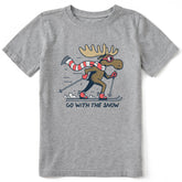 Kids Go With the Snow Short Sleeve Crusher Tee
