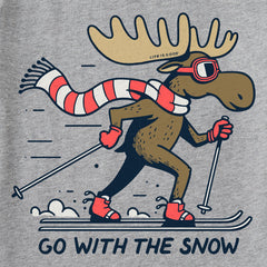 Kids Go With the Snow Short Sleeve Crusher Tee