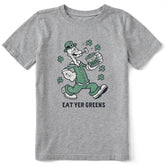 Kids Eat Yer Greens Short Sleeve Crusher Tee
