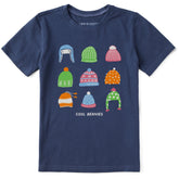 Kids Cool Beanies Short Sleeve Crusher Tee