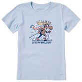 Women's Go With the Snow Short Sleeve Crusher Tee