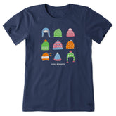 Women's Cool Beanies Short Sleeve Crusher Tee