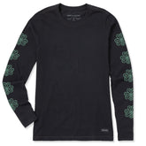 Women's Celtic Clovers Long Sleeve Crusher Tee