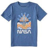 Kids NASA Blast Off Short Sleeve Crusher Tee