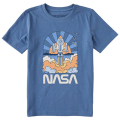 Kids NASA Blast Off Short Sleeve Crusher Tee