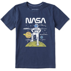 Kids NASA Moon Landing Short Sleeve Crusher Tee