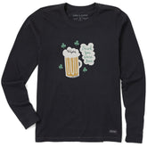 Women's Irish You Were Beer Long Sleeve Crusher Tee