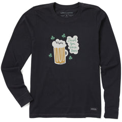 Women's Irish You Were Beer Long Sleeve Crusher Tee