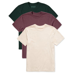 Men's Solid 3-Pack Crusher Tee Multi 5