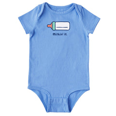 Baby Milkin It Short Sleeve Crusher Bodysuit