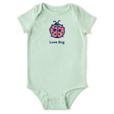 Baby Love Bug Ladybug Short Sleeve Crusher Bodysuit