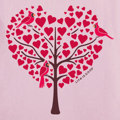 Women's Cardinals in Love Short Sleeve Crusher Vee