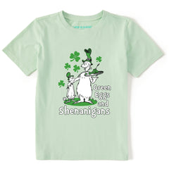 Kids Green Eggs and Shenanigans Short Sleeve Crusher Tee