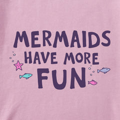Kids Mermaids Have More Fun Fish Long Sleeve Crusher Tee