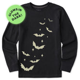 Kids Flying Bats Long Sleeve Crusher Tee