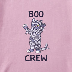 Kids Boo Crew Cats Long Sleeve Crusher Tee