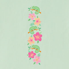 Kids Chameleon Hibiscus Long Sleeve Crusher Tee