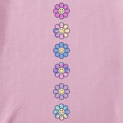 Toddler Flower Power Daisies Long Sleeve Crusher Tee