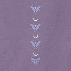 Women's Celestial Luna Moth Long Sleeve Crusher Tee