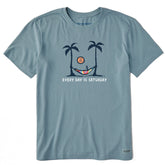Men's Saturday Hammock Palms Tie Dye Short Sleeve Crusher Tee