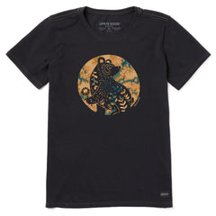 Women's Harvest Bear Tie Dye Short Sleeve Tee