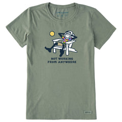 Women's Jake Not Working Adirondack Tie Dye Short Sleeve Crusher Tee