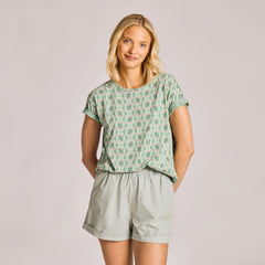 Women's Flower Garden Pattern Crusher-LITE Easy Tee