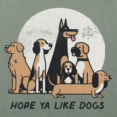 Men's Hope Ya Like Dogs Short Sleeve Crusher Tee