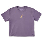 Women's Cold Beer Dog Short Sleeve Crusher Boxy Tee