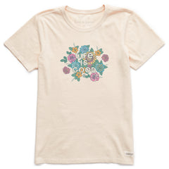 Women's Florals LIG Stacked Short Sleeve Crusher Tee