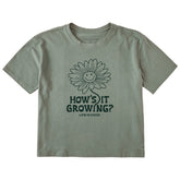 Women's How's it Growing Short Sleeve Crusher Boxy Tee