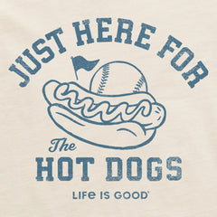 Women's Here for the Hot Dogs Baseball Crusher Tank