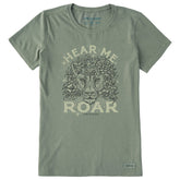Women's Hear Me Roar Short Sleeve Crusher Tee