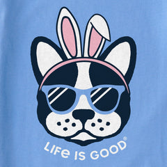 Kids Frenchie Bunny Ears Short Sleeve Crusher Tee