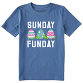 Kids Sunday Funday Easter Short Sleeve Crusher Tee