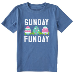 Kids Sunday Funday Easter Short Sleeve Crusher Tee