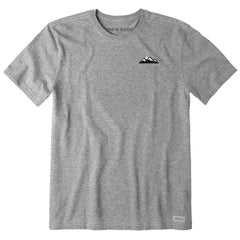 Men's Embroidered Mountains Short Sleeve Crusher Tee
