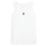 Women's Embroidered Beachy Turtle Crusher Tank