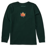 Kids Happy Leaf Long Sleeve Crusher Tee