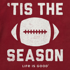 Men's Tis The Football Season Short Sleeve Crusher Tee