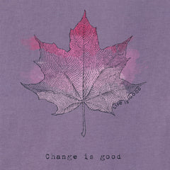Women's Change Leaf Engraved Long Sleeve Crusher Tee